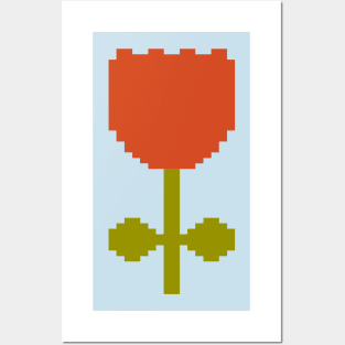 Rose Pixel Art Posters and Art